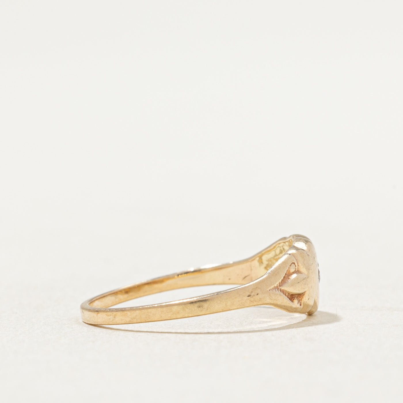 0.04ct Diamond Heart Ring - Size 4 | Elegant Sterling Silver Jewelry for Women | Perfect Gift for Valentine's Day, Anniversary & Romantic Occasions