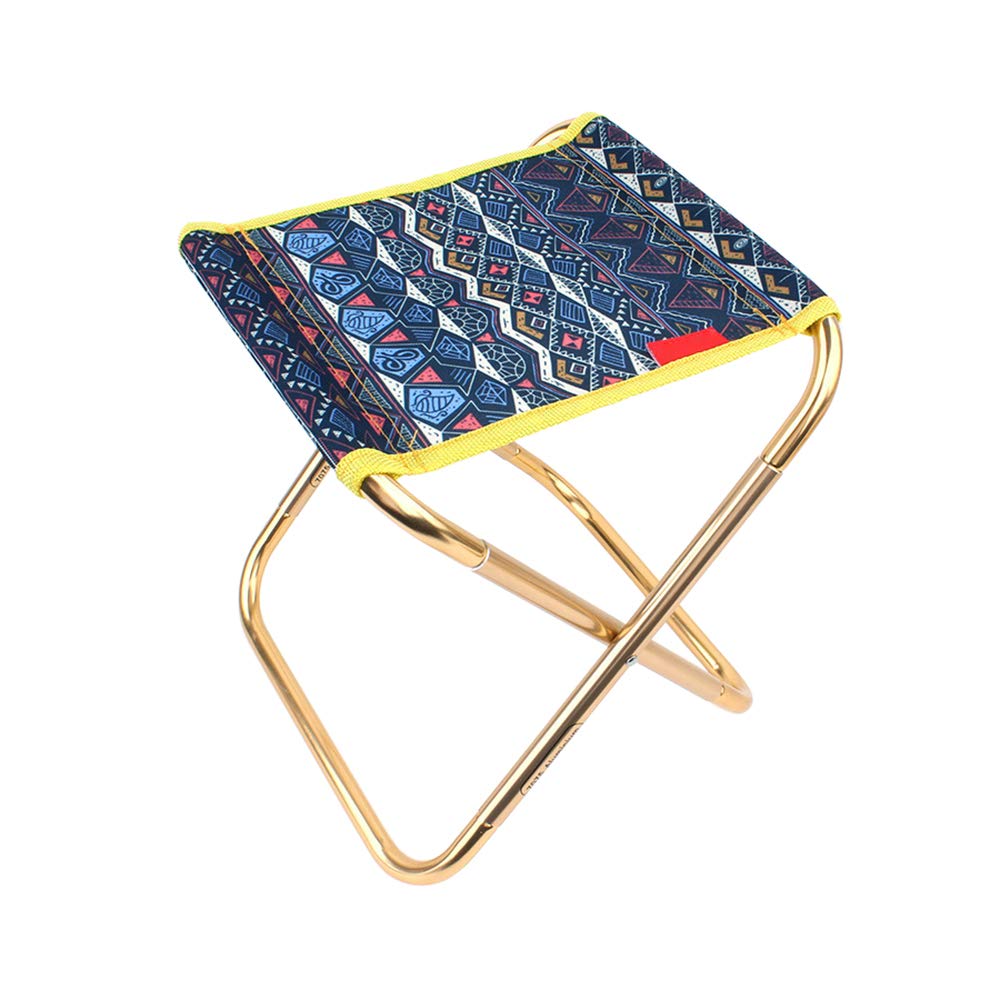 Portable Mini Camping Stool - Lightweight Aluminum Alloy Folding Chair for Outdoor Activities, Fishing, Beach, BBQ, Hiking & Travel - Compact Design with Storage Bag - Perfect for Backyard, Garden & Picnic Use