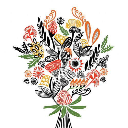 Kirsten Katz Greeting Card Bouquet Bounty - Beautiful Floral Greeting Card Set for Birthdays, Anniversaries & Special Occasions | Perfect Gift for Friends & Family