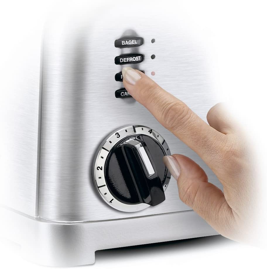 Cuisinart CPT-160 Classic 2-Slice Toaster - Refurbished with Warranty | Perfect for Breakfast, Toast, Bagels & Sandwiches | Compact & Durable Design for Home & Office Use