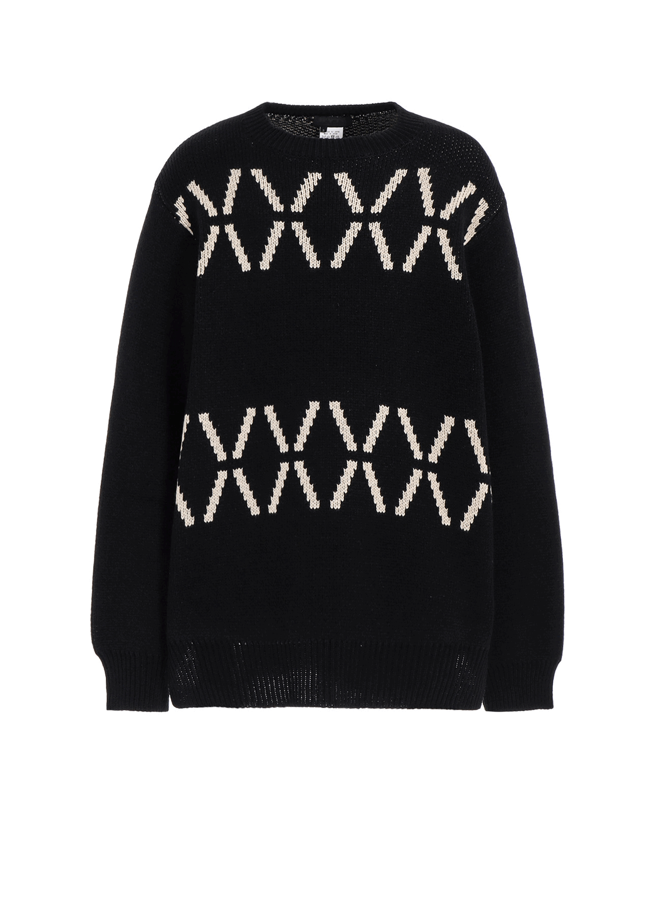 Bulky Wool Bird's Eye Reversible Pullover Sweater - Cozy Winter Wear for Men & Women | Perfect for Outdoor Activities & Casual Outfits