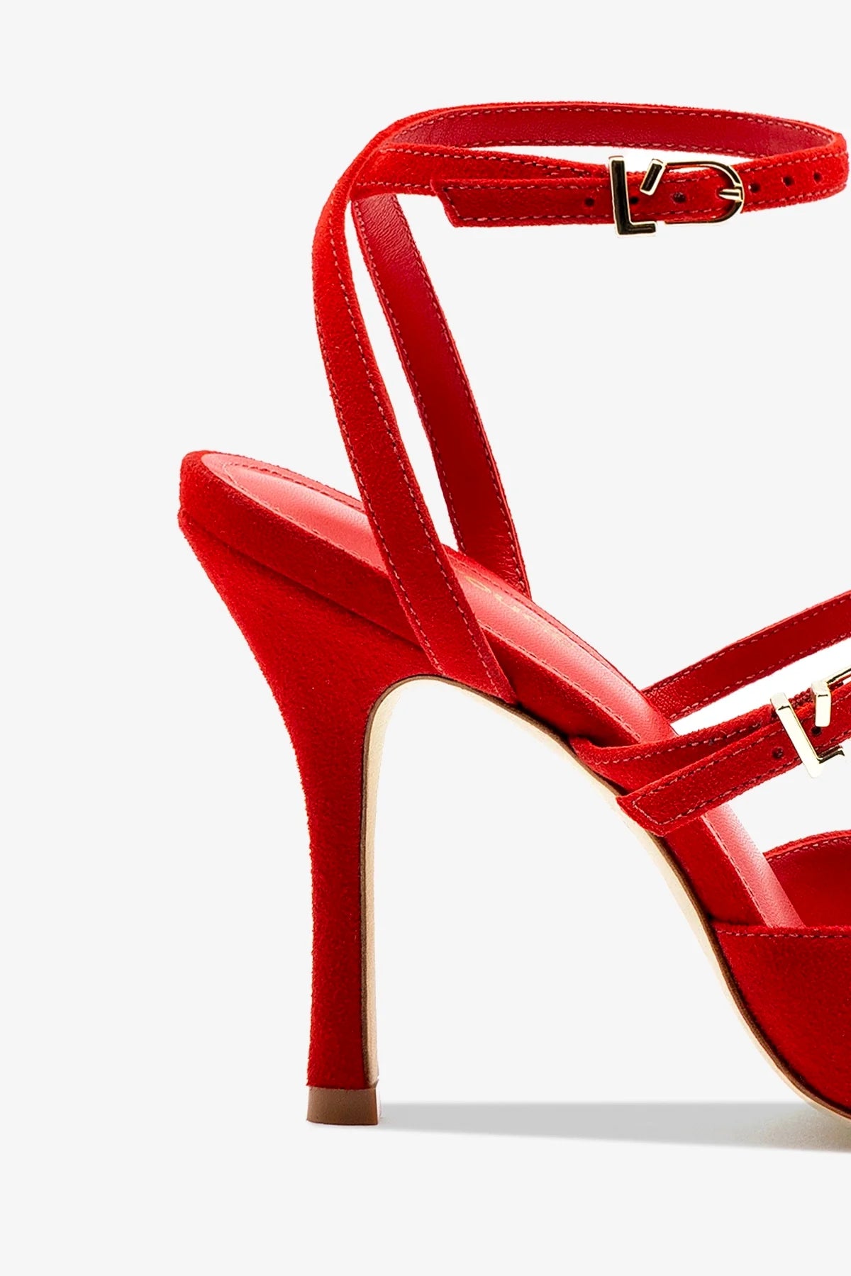 Kris Pump Women's High Heels in Scarlet Suede - Elegant Dress Shoes for Parties, Weddings & Special Occasions