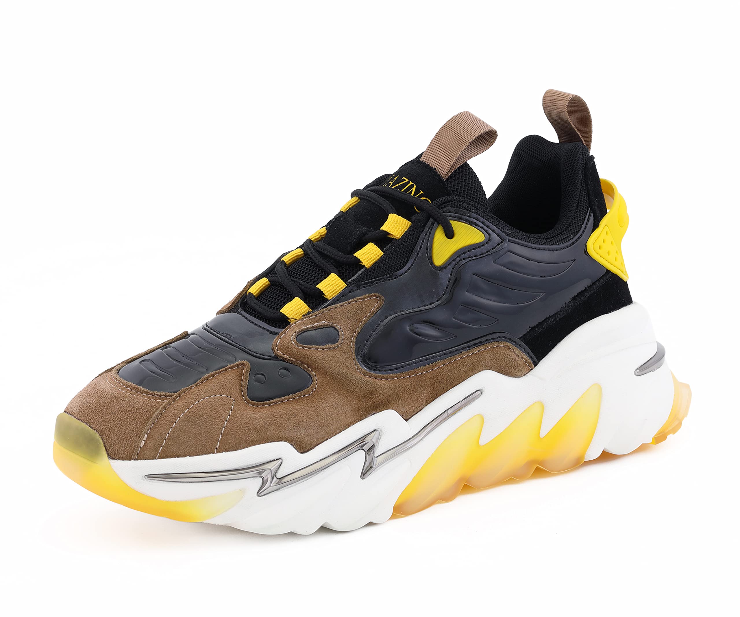 Mazino Men's Chunky Sneakers - Stylish Athleisure Casual Shoes for Walking, Running & Everyday Wear | Comfortable & Trendy Footwear for Urban Lifestyle