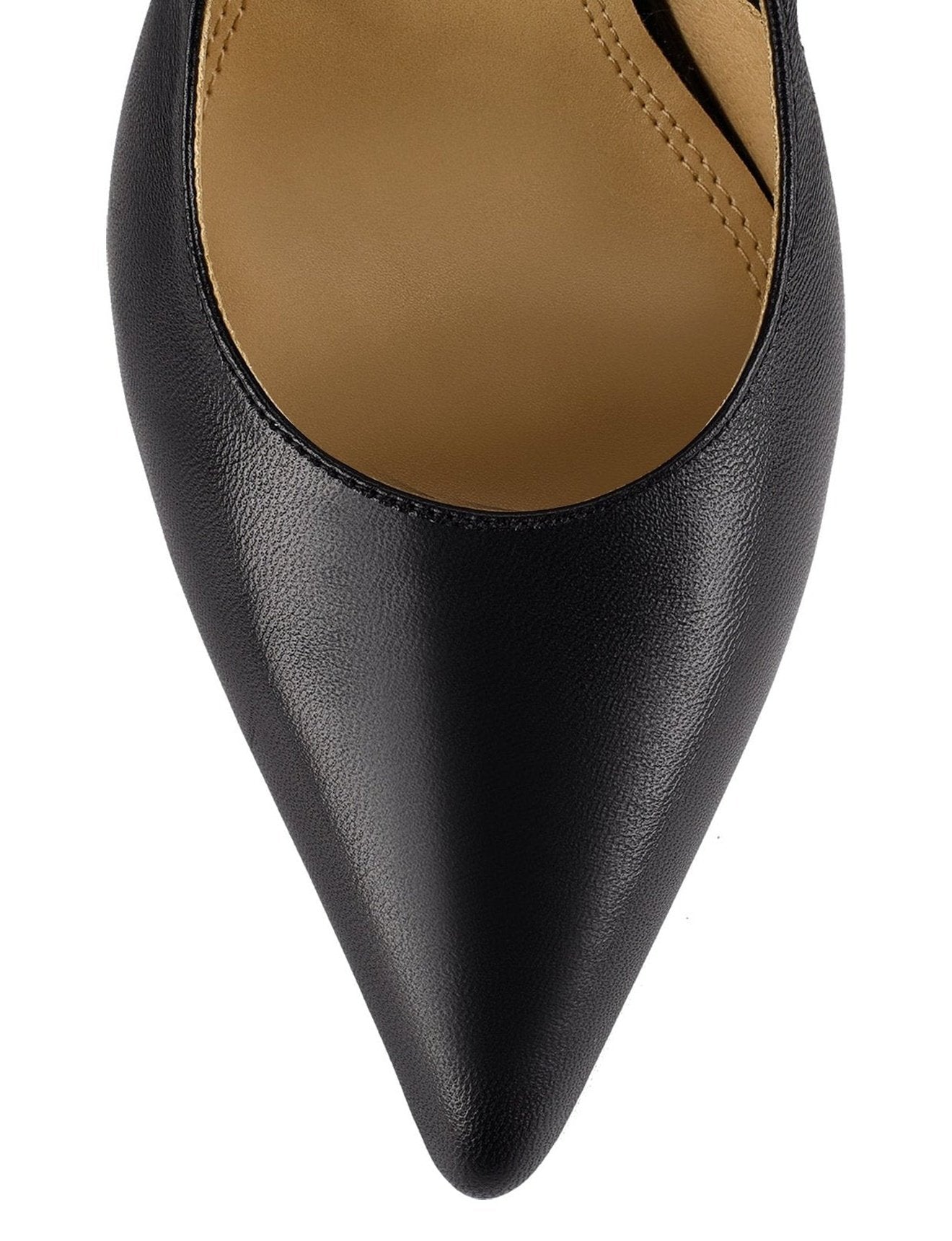 Elegant Black Leather Cinch Slingback Heels - Women's Fashion Shoes for Work, Party & Special Occasions