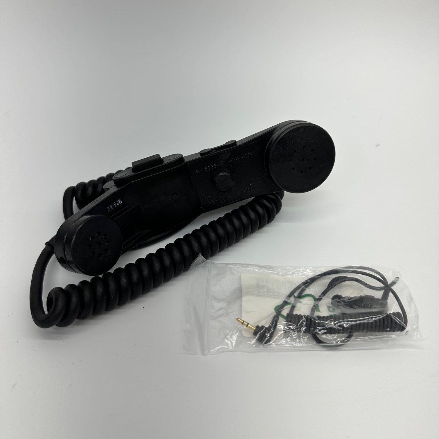 Military H-250/VCEB Handset with Audio Jack - Durable Tactical Communication Device for Field Operations, Survival, and Emergency Scenarios