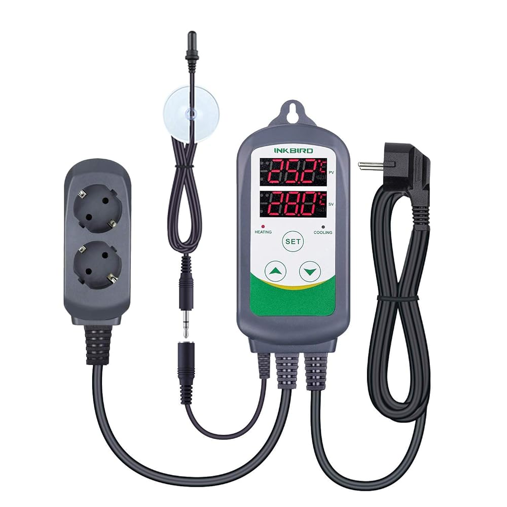 Premium Aquarium Temperature Controller - Digital Heater & Chiller Thermostat for Fish Tanks - Ideal for Tropical Fish, Coral Reefs & Marine Life Habitats