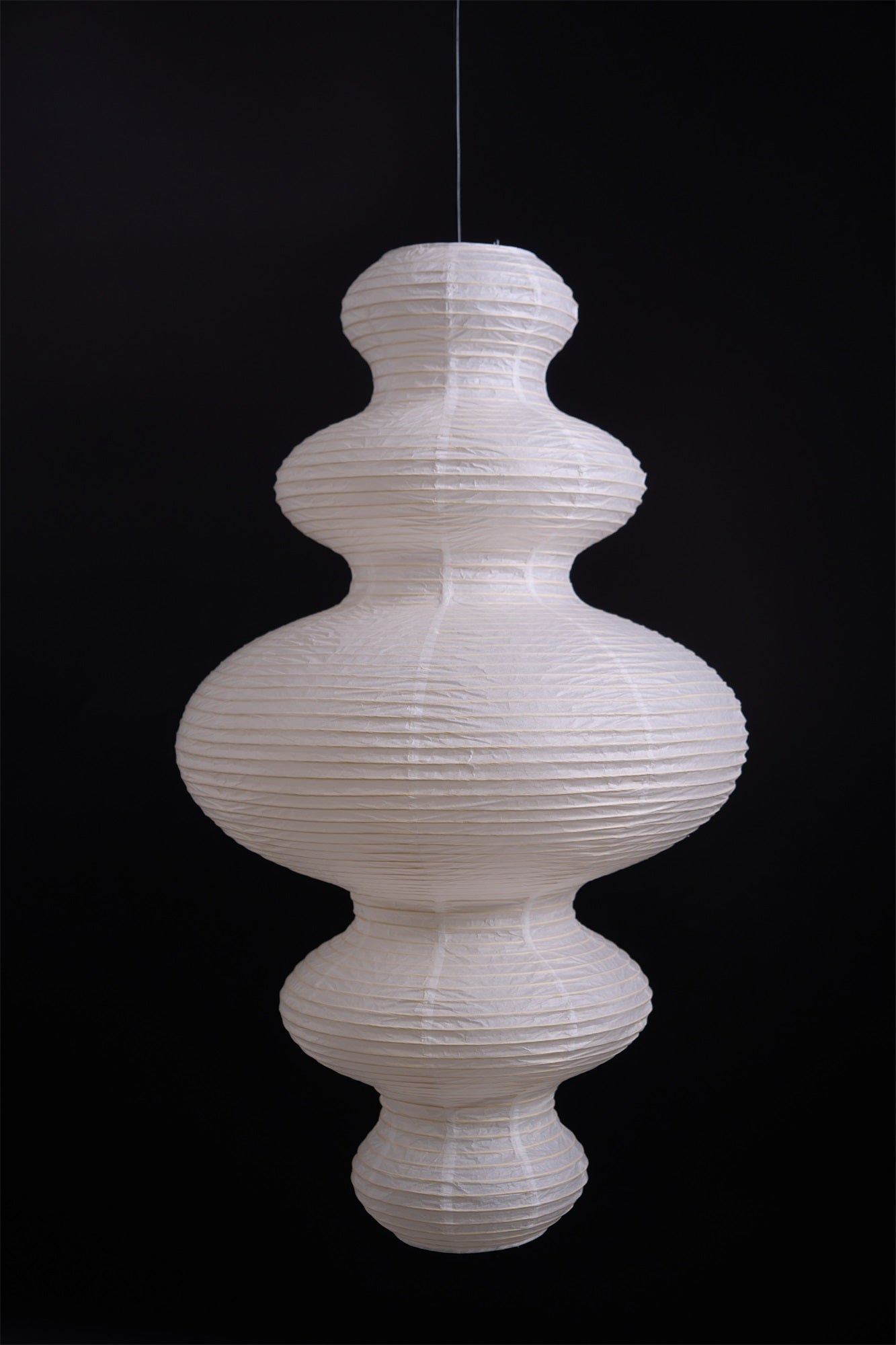 Akari Juni Pendant Lamp - Modern Japanese Paper Light Fixture for Dining Room, Bedroom & Living Room Decor