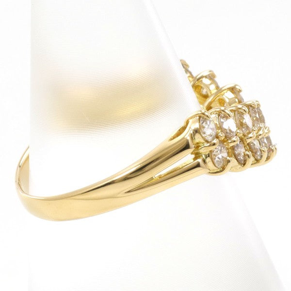 18K Yellow Gold Diamond Ring for Women - Elegant Solitaire Engagement & Wedding Band - Perfect for Proposals, Anniversaries & Special Occasions