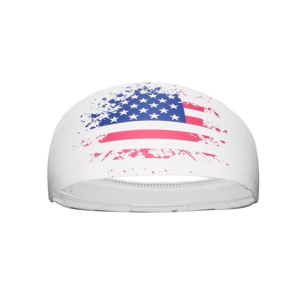 USA Splattered Headband - Trendy & Comfortable Hair Accessories for Women & Girls | Perfect for Sports, Workouts, Yoga, and Everyday Fashion