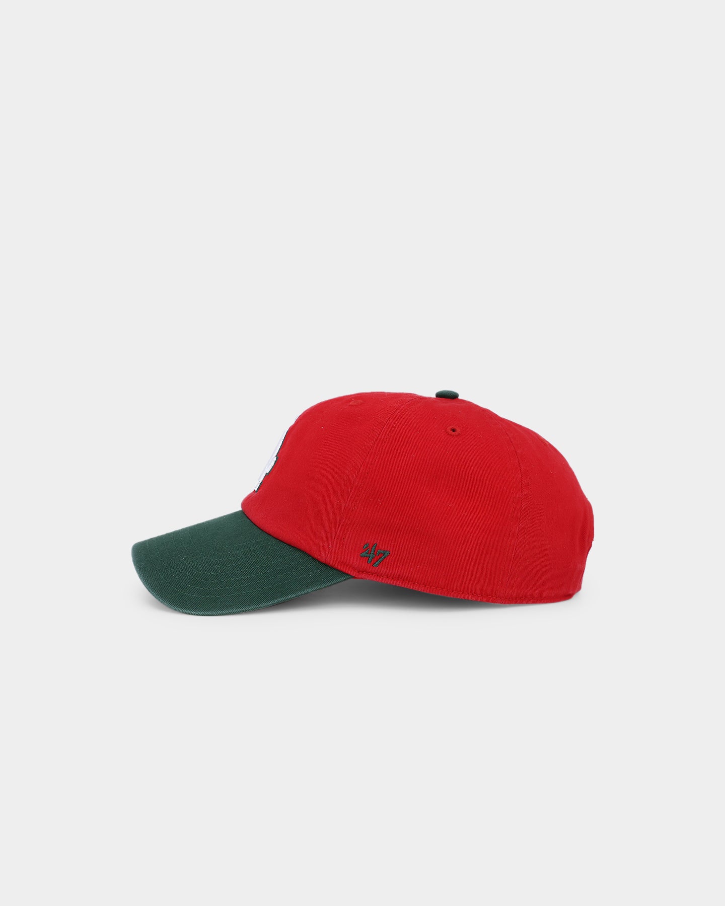 47 Brand Los Angeles Dodgers 'Scarlet Pines' Adjustable Strapback Snapback Hat - Red & Dark Green Baseball Cap for Men & Women - Perfect for Games, Tailgating & Streetwear Fashion