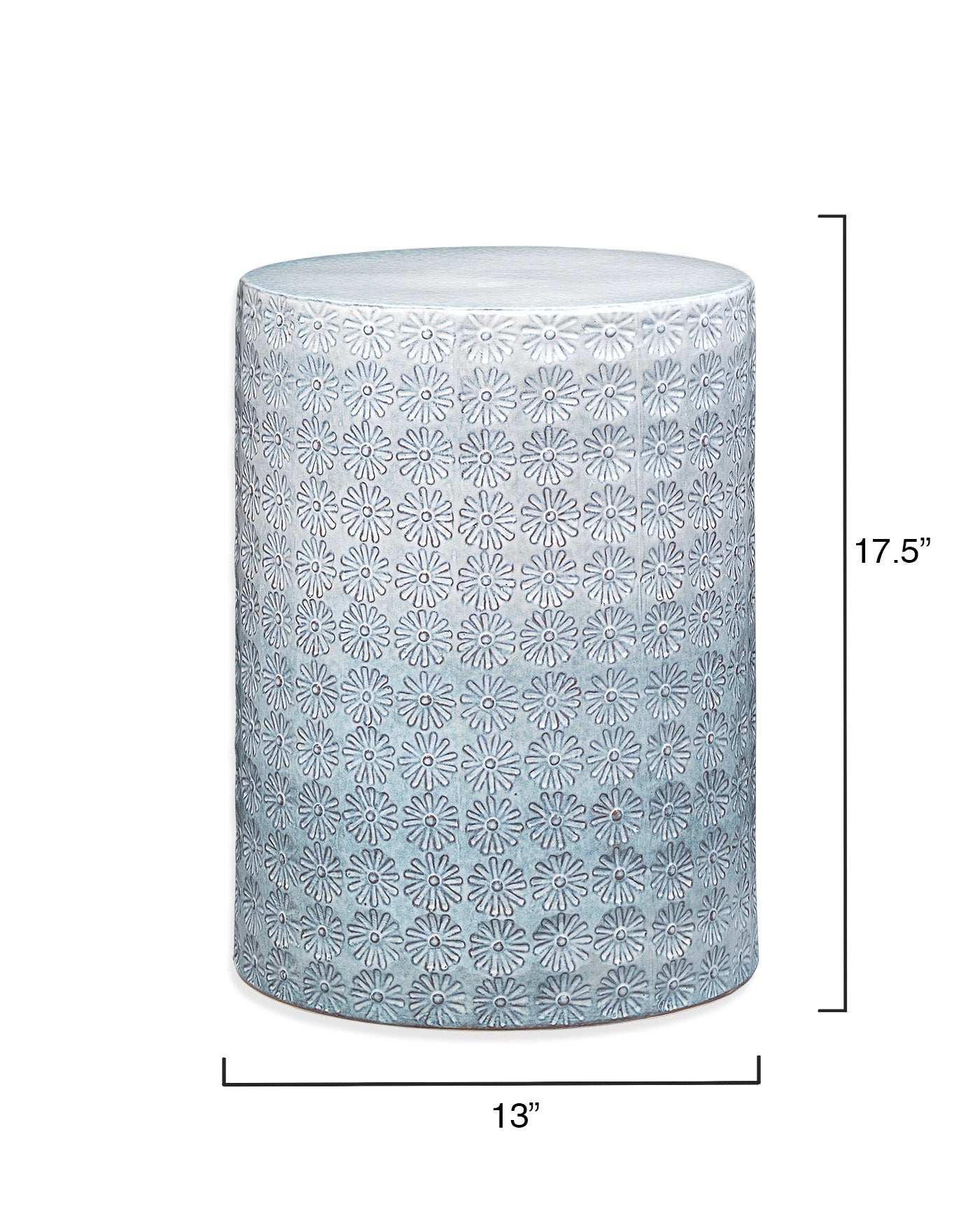 Wildflower Side Table in White - Modern Accent Table for Living Room, Bedroom & Office Decor