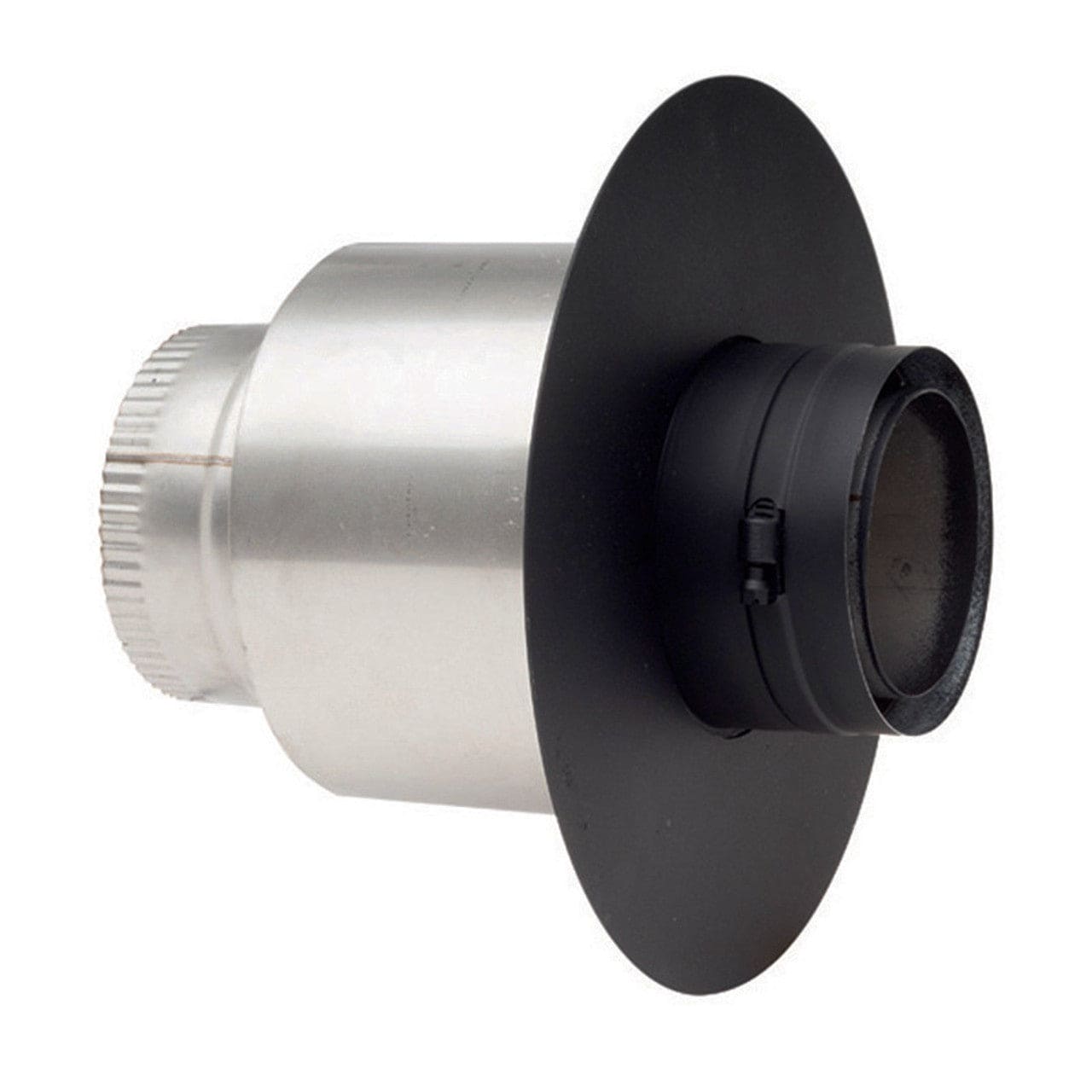 3 X 4 Ventis Pelletvent Pipe - 304L Galvanized Inner & Black Outer - 6 Masonry Adaptor VP MA036 4 - Perfect for Wood Stove & Fireplace Ventilation Systems