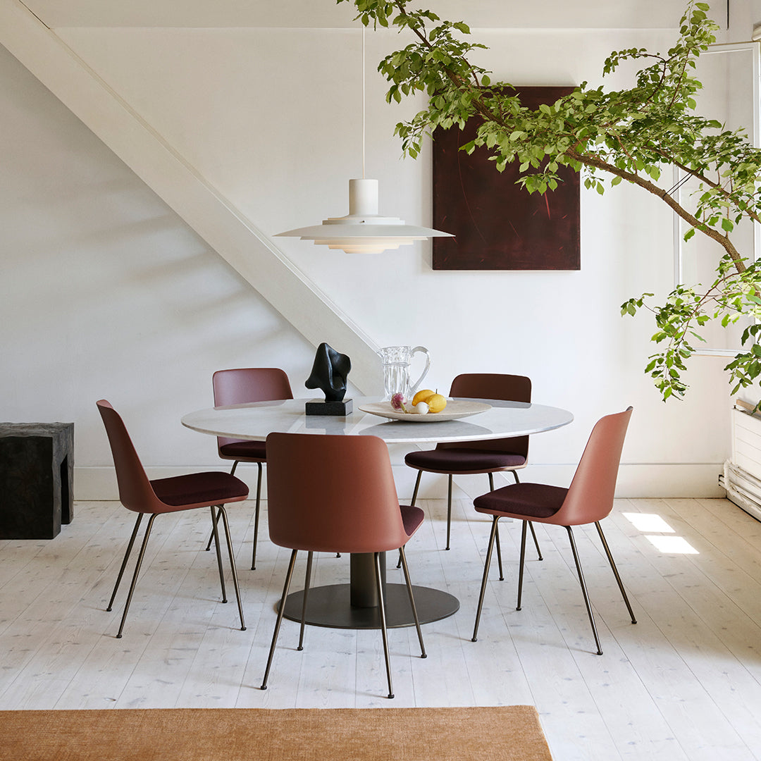 SK20 Adjustable Height Dining Table with Center Base - Perfect for Kitchen, Dining Room, and Small Space Living