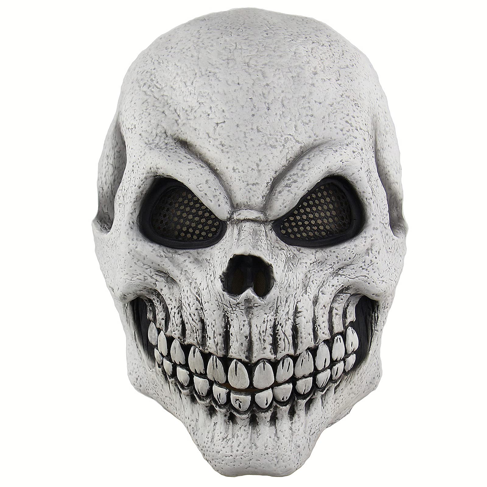 VANOKA Scary Halloween Mask - Terror Ghost Devil Mask for Dance Party, Cosplay & Horror Events - Realistic Biochemical Alien Zombie Face Mask for Adults & Teens