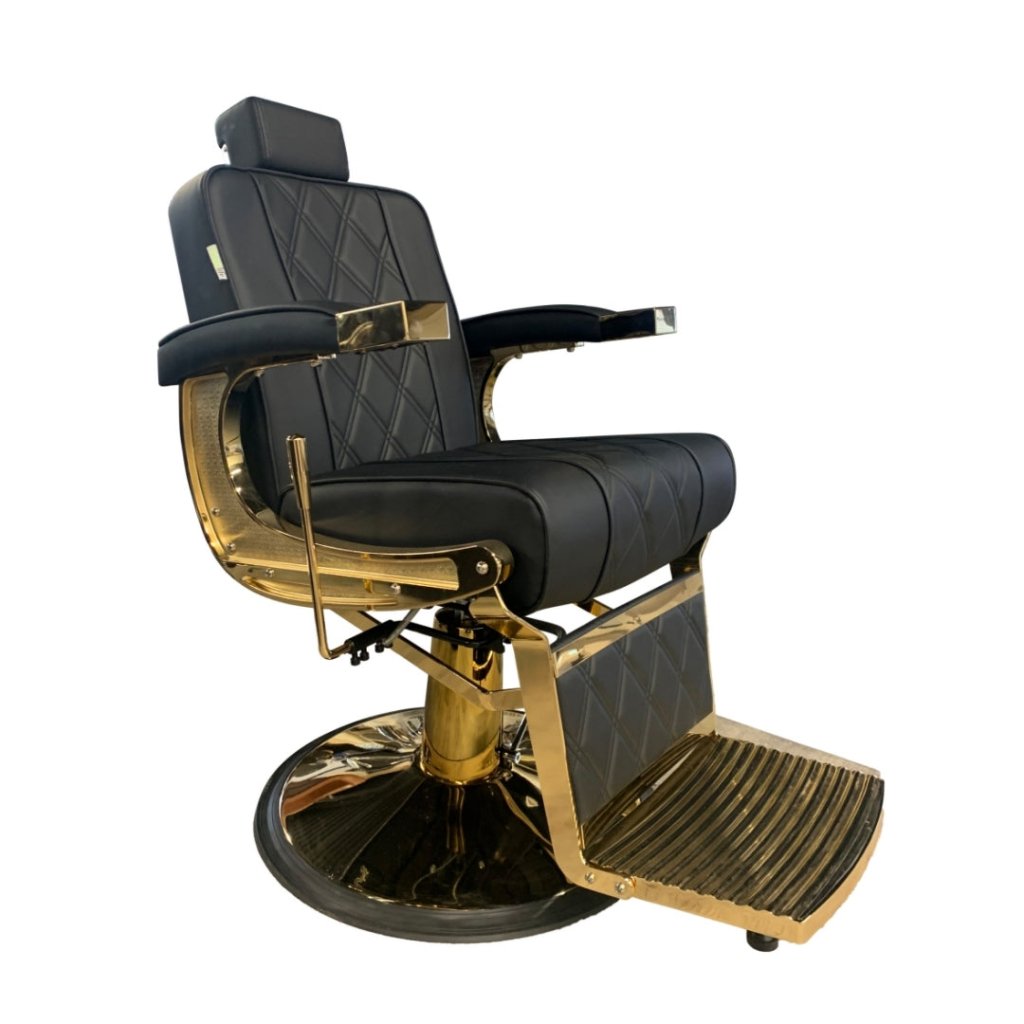 Greenlife Ninja Advance Modern Classic Hydraulic Salon Barber Chair - Professional Hair Cutting Styling Chair for Barbershops & Salons - Heavy Duty Adjustable Hydraulic Stylist Chair with Headrest & Footrest