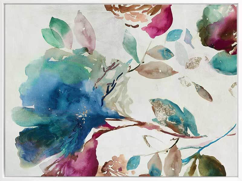 Blossoming I Canvas Art Print - Floral Wall Decor for Living Room, Bedroom & Office - Handmade Modern Abstract Painting - Perfect Gift for Home & Wedding