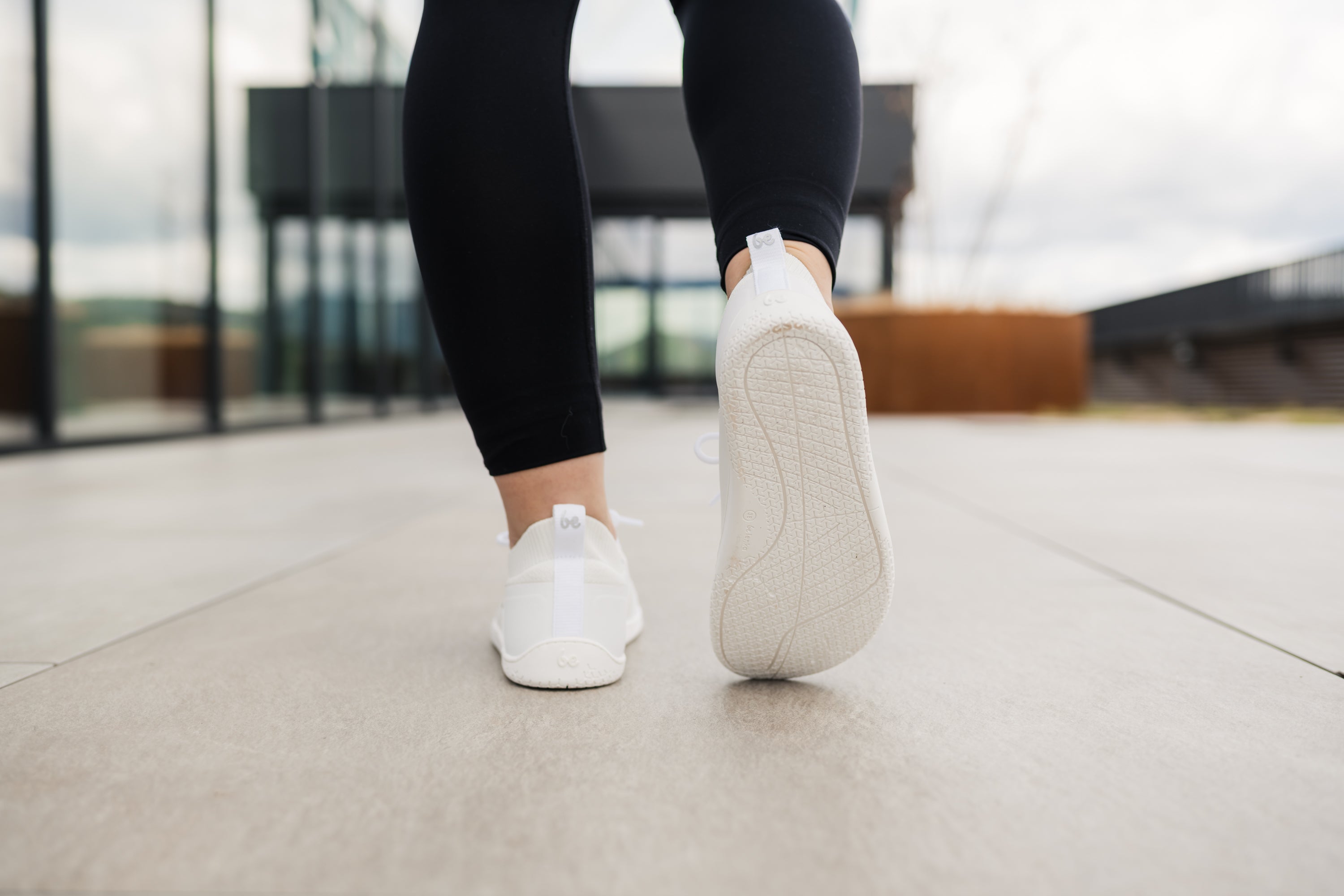 Barefoot Sneakers for Women - Be Lenka Swift All White Minimalist Shoes | Lightweight & Flexible for Running, Walking & Gym Workouts