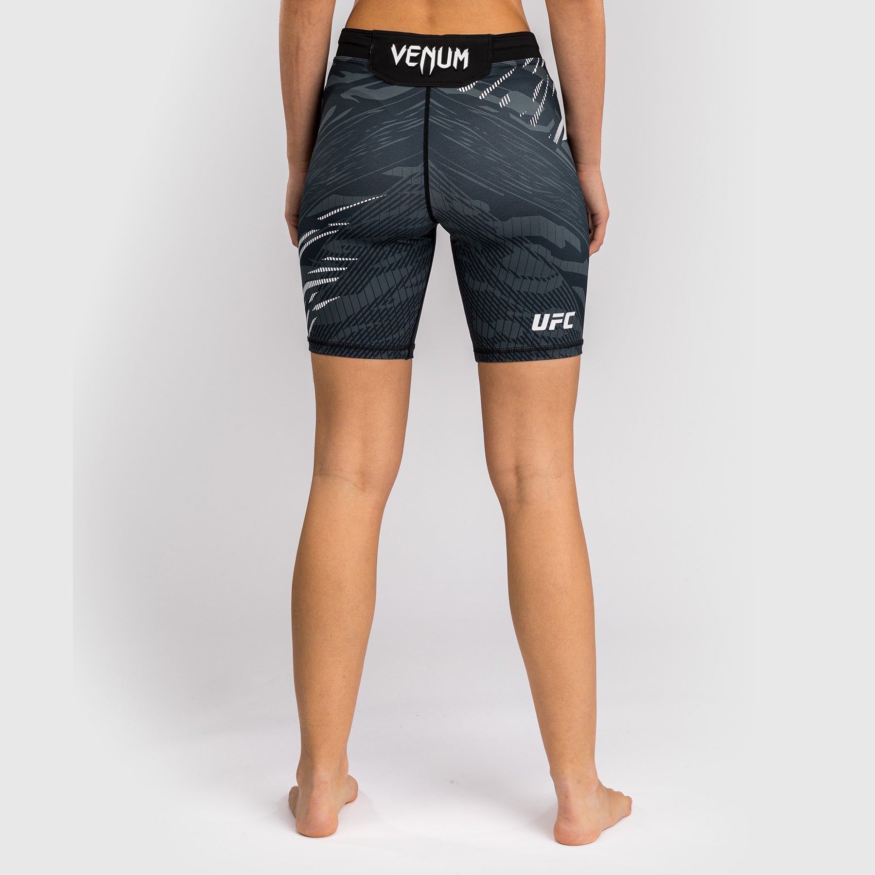 Venum UFC Fusion Authentic Women's Vale Tudo Fight Shorts - Long Fit, Black | MMA Training & Competition Apparel for Female Fighters