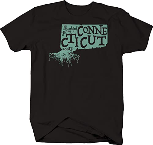 Connecticut Home Roots Men's T-Shirts - Comfortable Casual Cotton Tees for Everyday Wear | Perfect for Outdoors, Travel & Relaxation