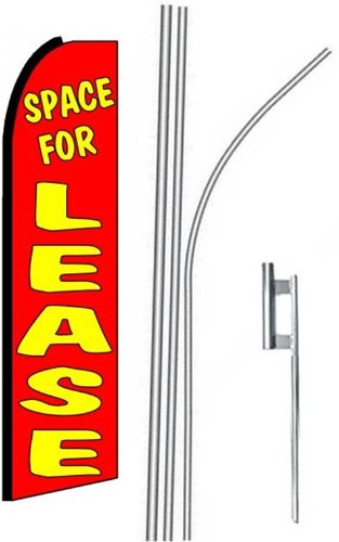 5 Pack 15' Swooper Feather Flags Kit - Outdoor Advertising, Grand Opening, Car Dealership, Real Estate Signage - Perfect for Events, Sales Promotions & Business Branding