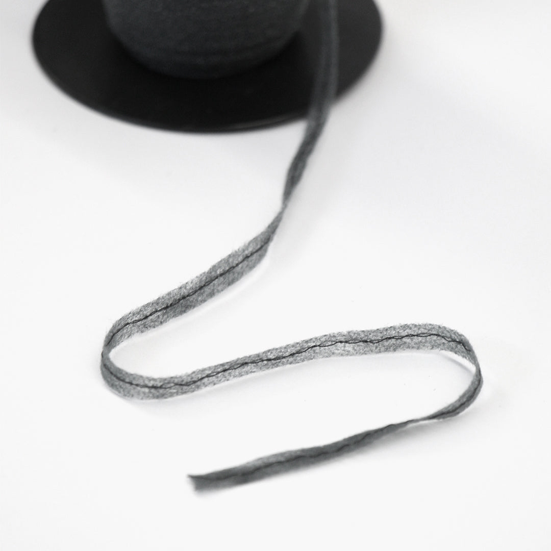 Premium Bias Stay Tape Fusing - Charcoal Black for Sewing & Garment Reinforcement - Perfect for DIY Clothing, Quilting, and Fabric Projects
