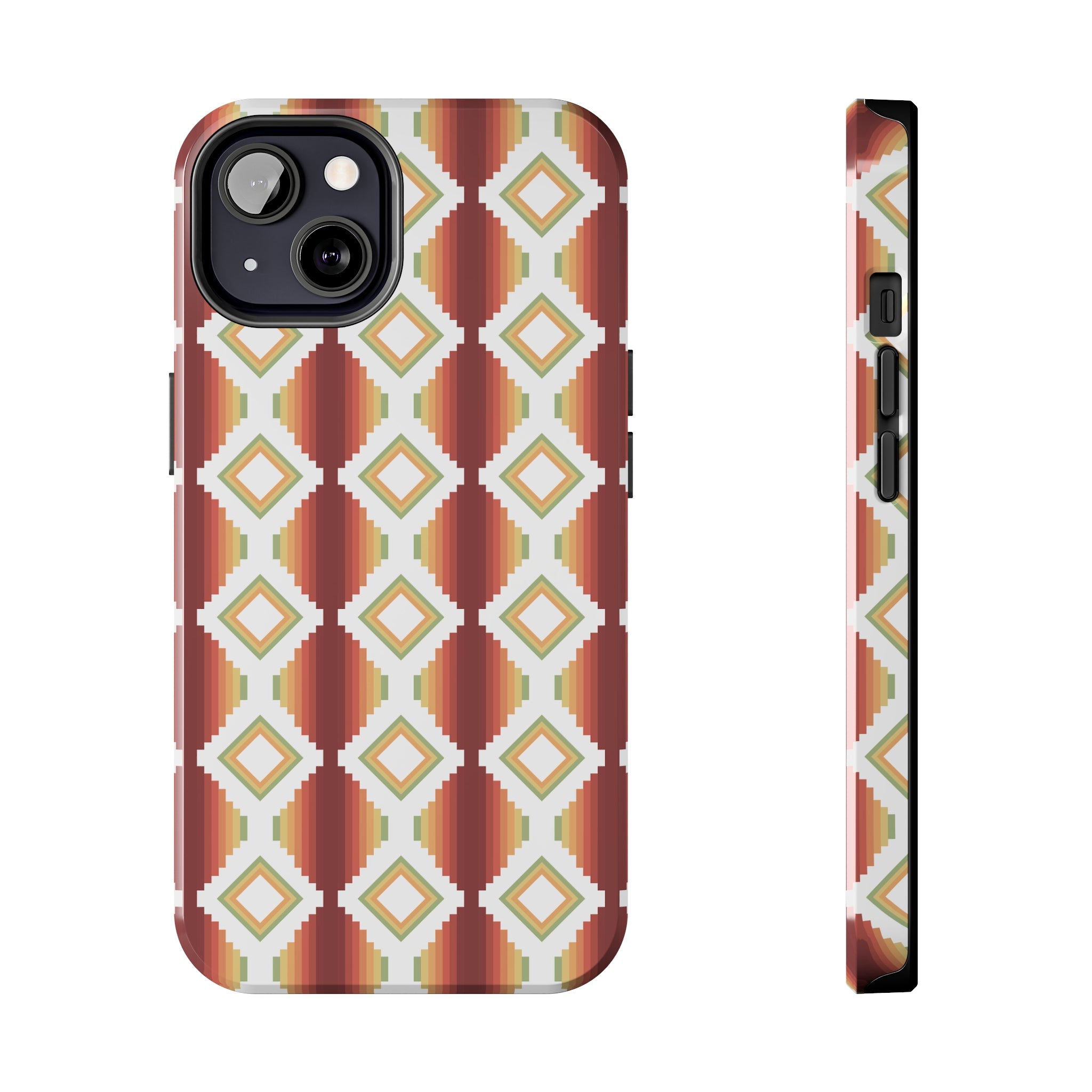 Durable Southwestern Rio Boho Hard Phone Case for iPhone & Samsung - Stylish Protection for Travel & Outdoor Adventures