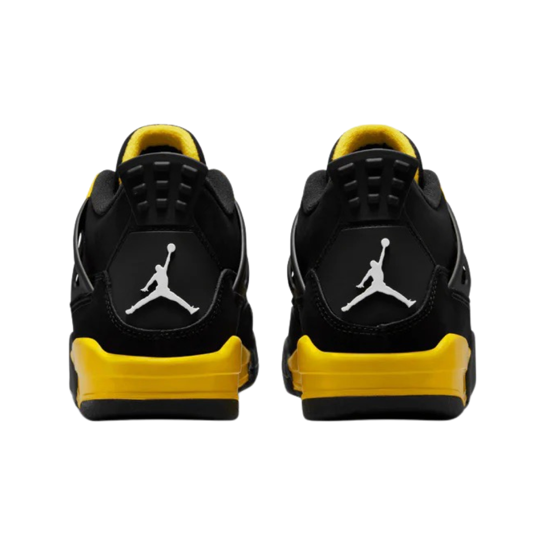 Air Jordan 4 Retro GS Thunder 2023 - Black White Tour Yellow Basketball Shoes for Women & Girls - Perfect for Streetwear & Court Performance