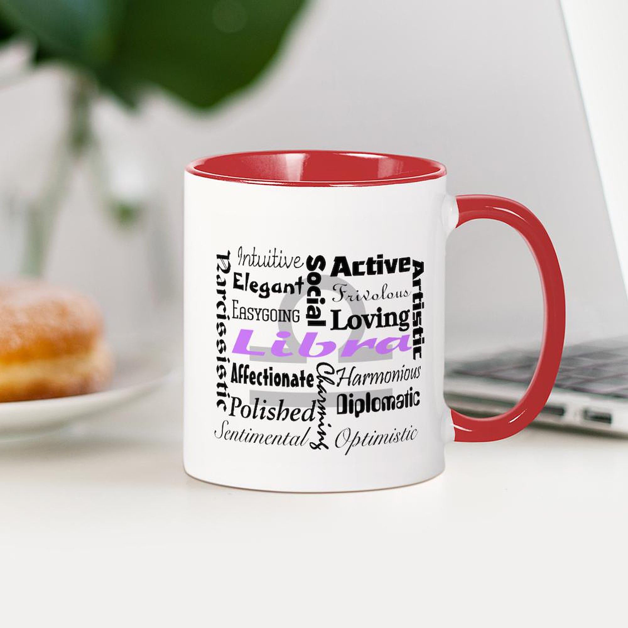 Libra Zodiac Sign 11 oz (325 ml) Ceramic Coffee Mug - Perfect for Tea, Hot Chocolate & Office Use - Unique Astrology Gift for Libra Birthday