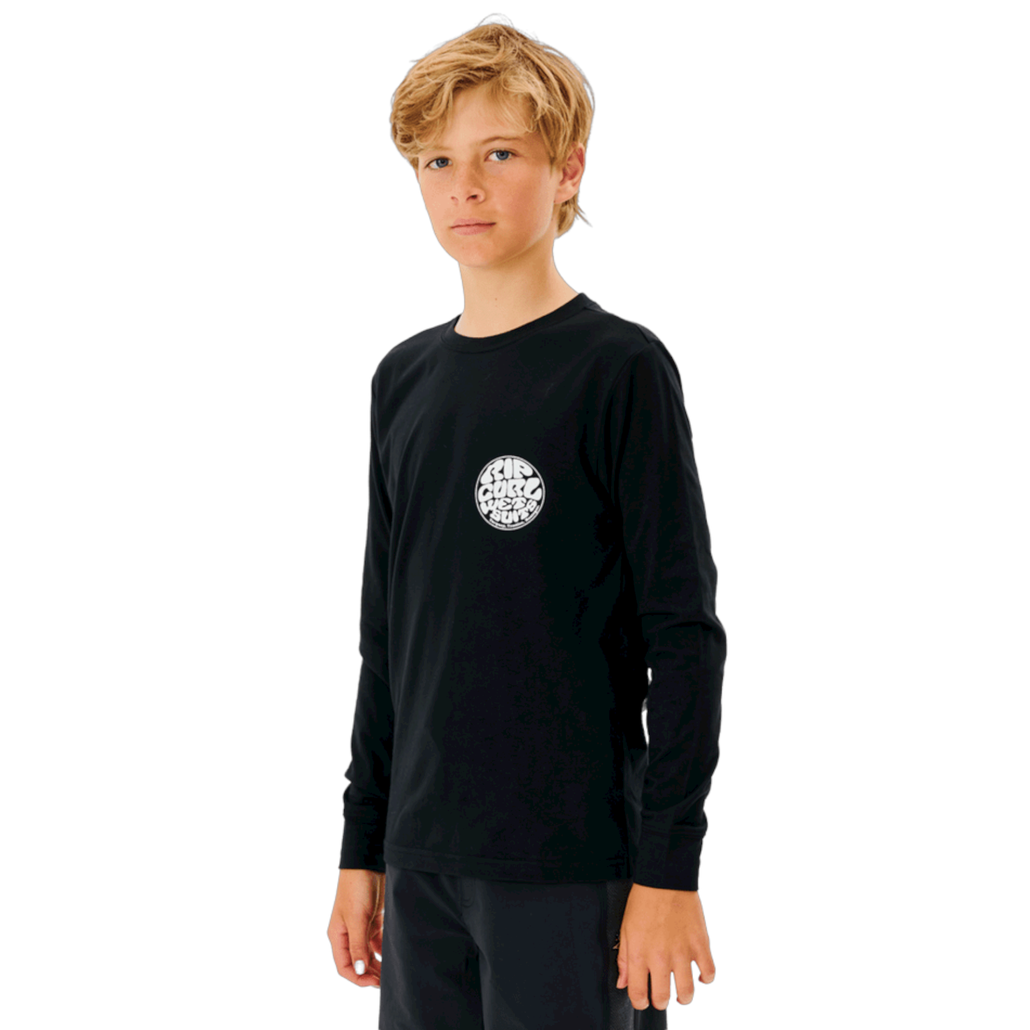 Rip Curl Icons UPF 50+ Long Sleeve UV Rashguard for Boys 8-16 Years | Sun Protection Swim Shirt for Surfing, Swimming & Outdoor Activities