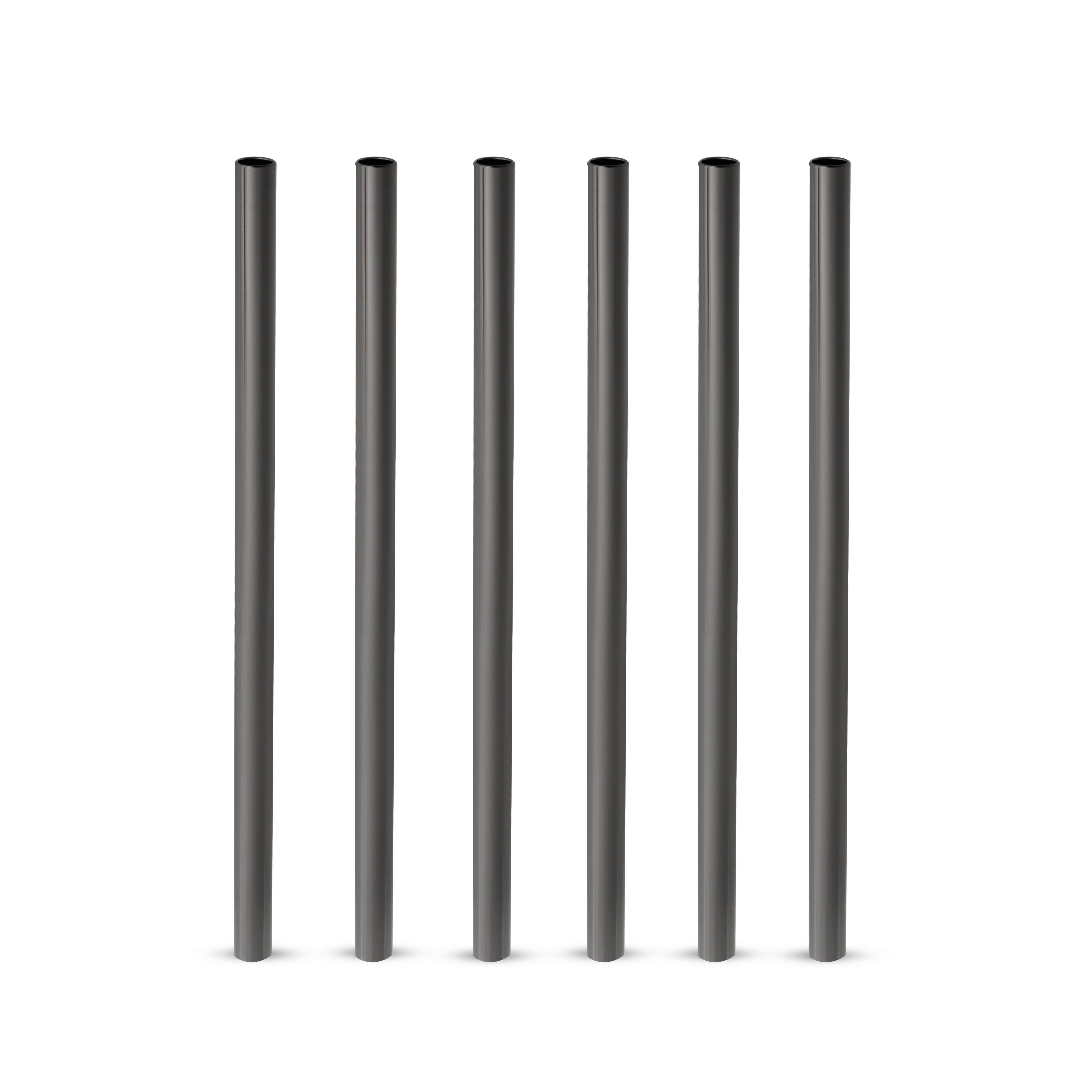 Warren Lowball Whiskey Straws - Set of 6 Reusable Stainless Steel Cocktail Stirrers - Perfect for Bourbon, Scotch & Old Fashioned Drinks at Home Bars or Parties