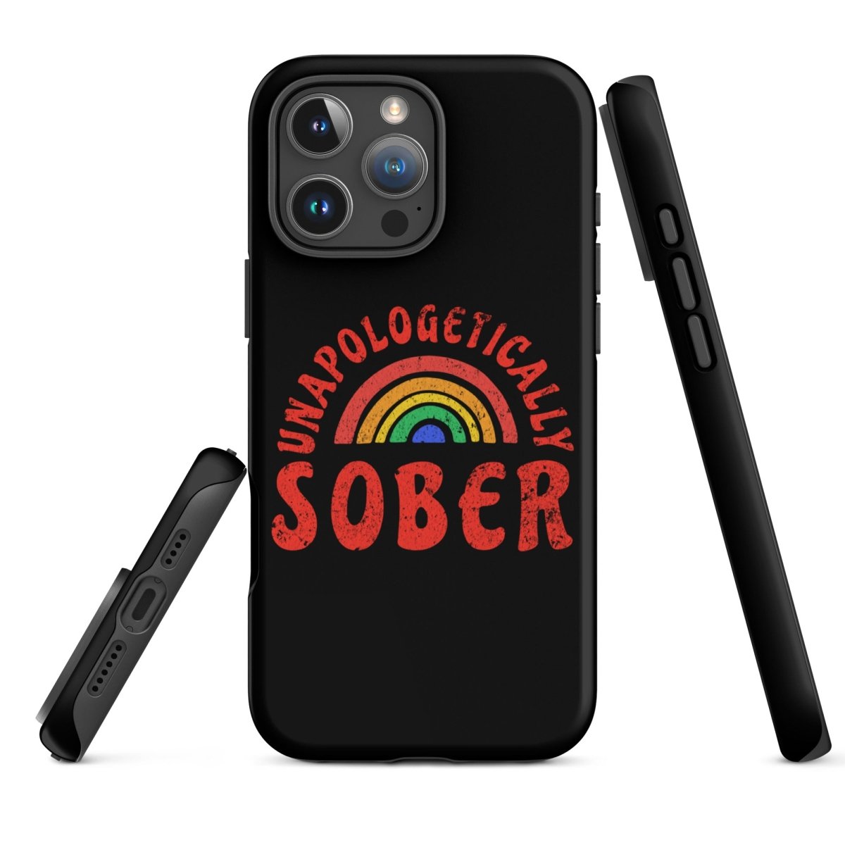 Rainbow iPhone Case - Colorful Protective Cover for iPhone 12/13/14/15 - Shatterproof & Stylish Design - Perfect for Pride Events, LGBTQ+ Support & Everyday Use