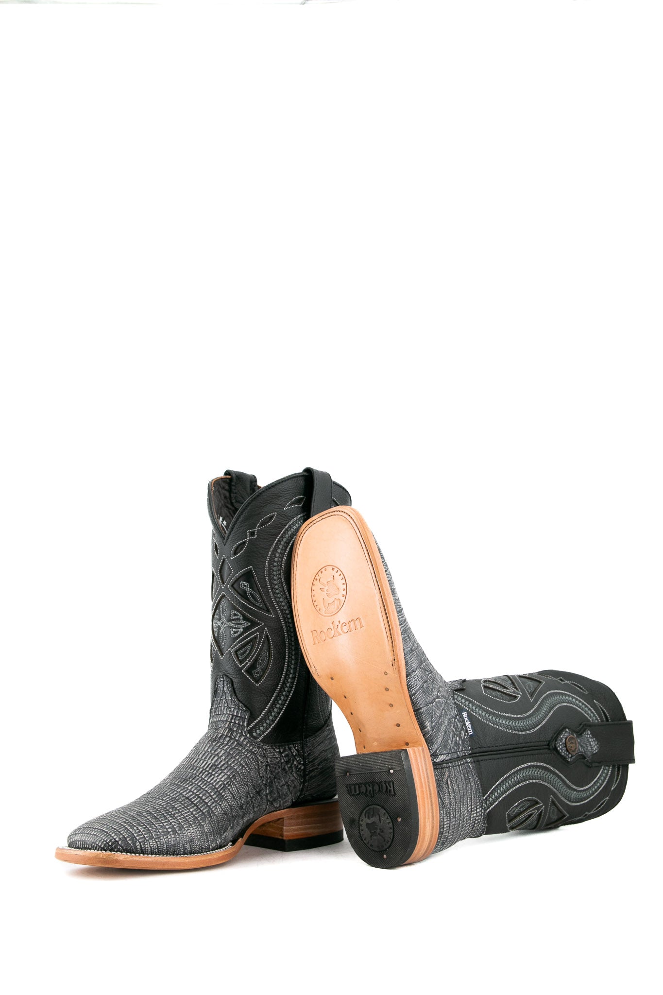 Premium Lizard Print Matte Square Toe Cowboy Boots for Men & Women - Western Style Riding Boots with Comfortable Fit - Perfect for Country Music Festivals, Rodeos & Outdoor Adventures