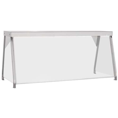 Duke 956 460 3 Deluxe Overshelf with Plate Glass - 44 7/32 Inch Heavy Duty Display Shelf for Retail Stores & Home Organization | Perfect for Showcasing Merchandise, Books & Decor Items