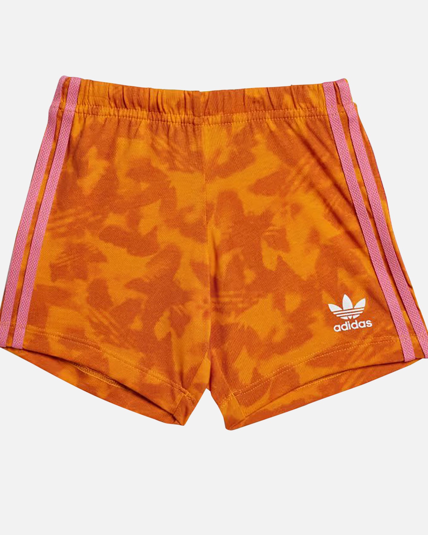 Adidas Infant Summer Short Sleeve T-Shirt & Shorts Set - Wonder White/Pink Print - Cute Baby Outfit for Playtime & Outdoor Activities