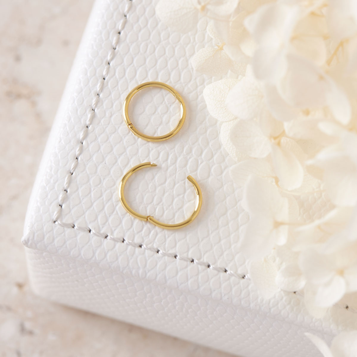 10mm Gold Endless Hoop Earrings for Women - Hypoallergenic Sleeper Hoops for Everyday Wear, Work, and Special Occasions