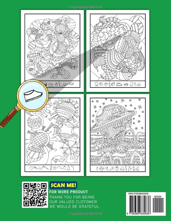 Hidden Object Super Hard Picture Book For Adults: Challenging Seek and Find Activity Book with 25 Intricate Puzzles | Stress Relief & Relaxation | Perfect Gift for Birthdays, Holidays & Special Occasions | Great for Travel, Family Game Nights & Mindfulness Practice