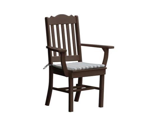 Royal Dining Chair with Arms - Elegant & Comfortable Upholstered Dining Room Chair for Home & Restaurant Use