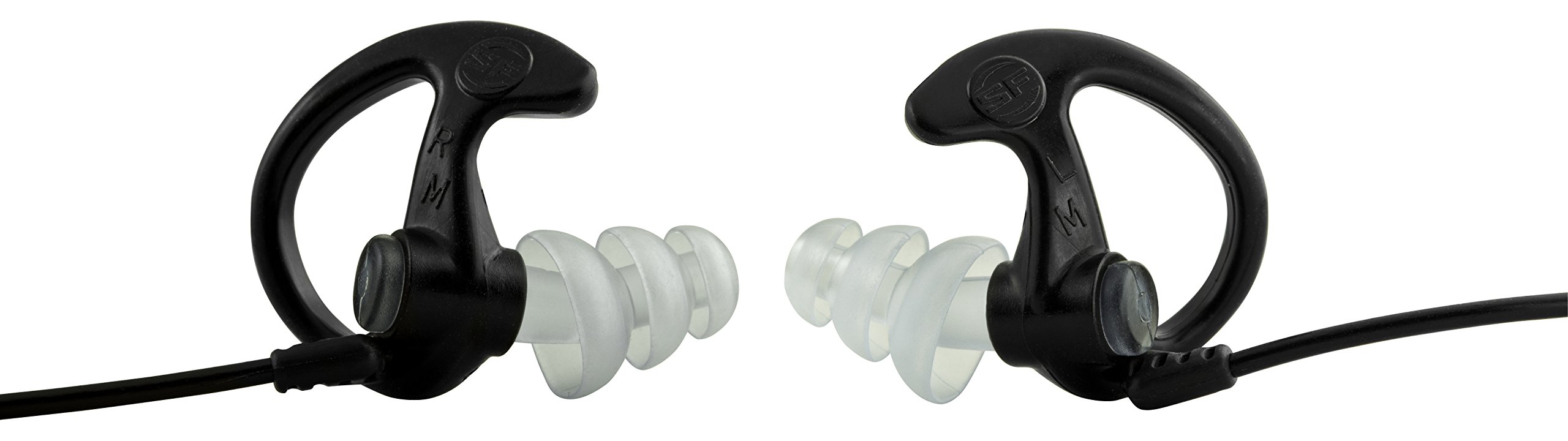 SureFire EP5 Sonic Defenders Max Full-Block Earplugs - Triple Flanged Reusable Hearing Protection for Shooting, Construction & Concerts - Noise Reduction Ear Plugs for Work, Sports & Travel