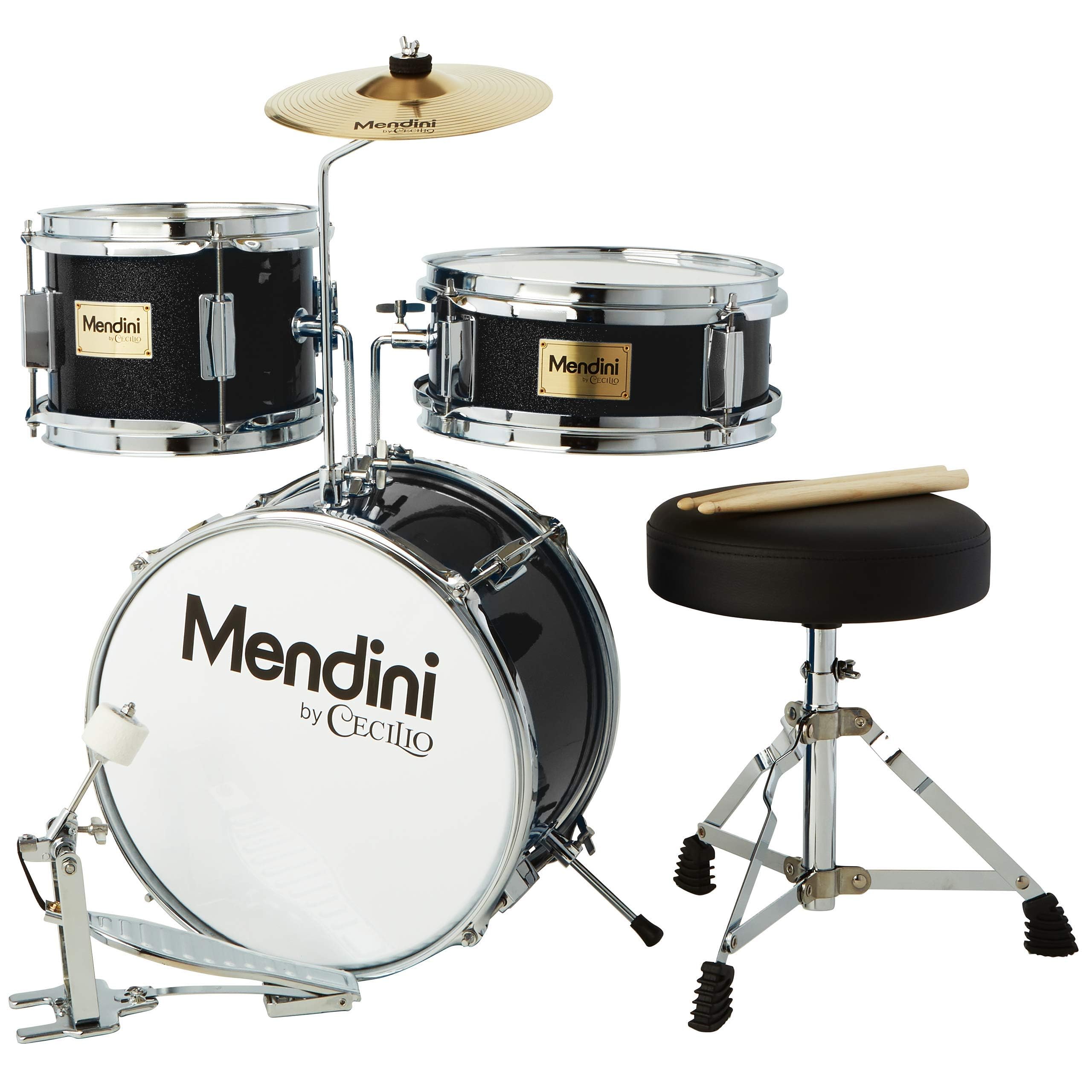 Mendini by Cecilio 3-Piece Kids Drum Set for Beginners - 13