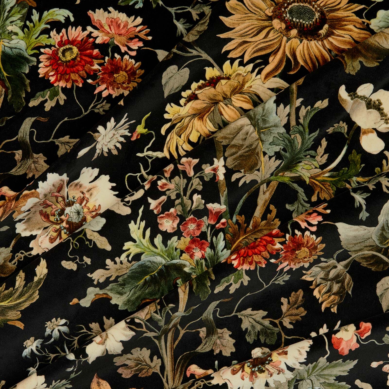 AVALON Velvet Noir - Luxurious Soft Velvet Fabric for Elegant Home Decor, Fashion & DIY Projects | Perfect for Upholstery, Curtains, Clothing & Crafting