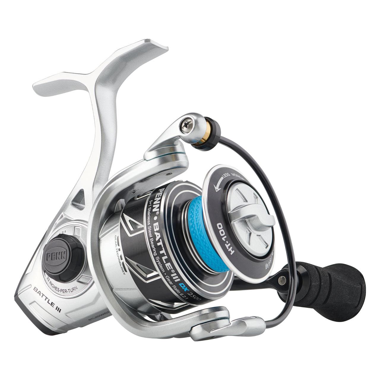 Penn Battle III DX Spinning Reels - High Performance Saltwater Fishing Reel for Surf, Pier & Offshore Angling | Durable Graphite Body & Smooth Drag System | Ideal for Saltwater Fishing, Surf Casting & Boat Fishing