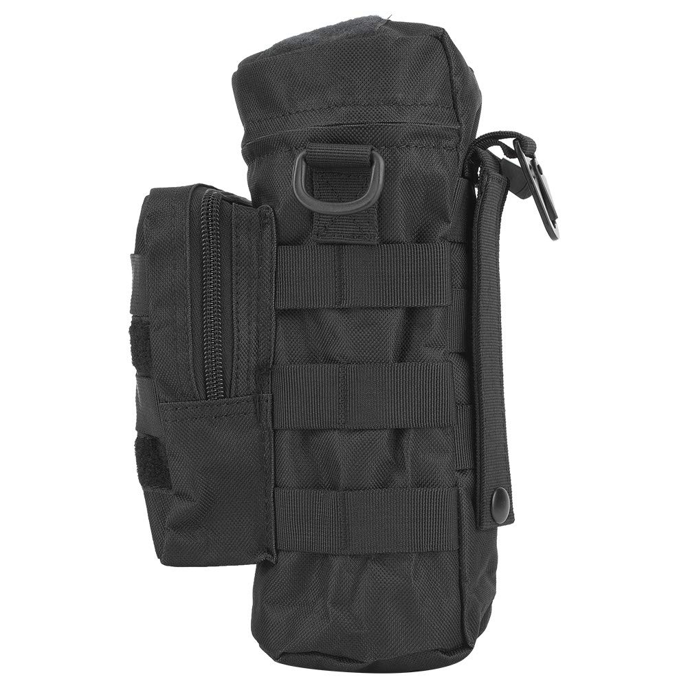 Demeras Water Bottle Pouch - Adjustable MOLLE Hydration Carrier with Zipper Pocket for Camping, Hiking & Outdoor Adventures - Perfect for Tactical Gear & Backpacks