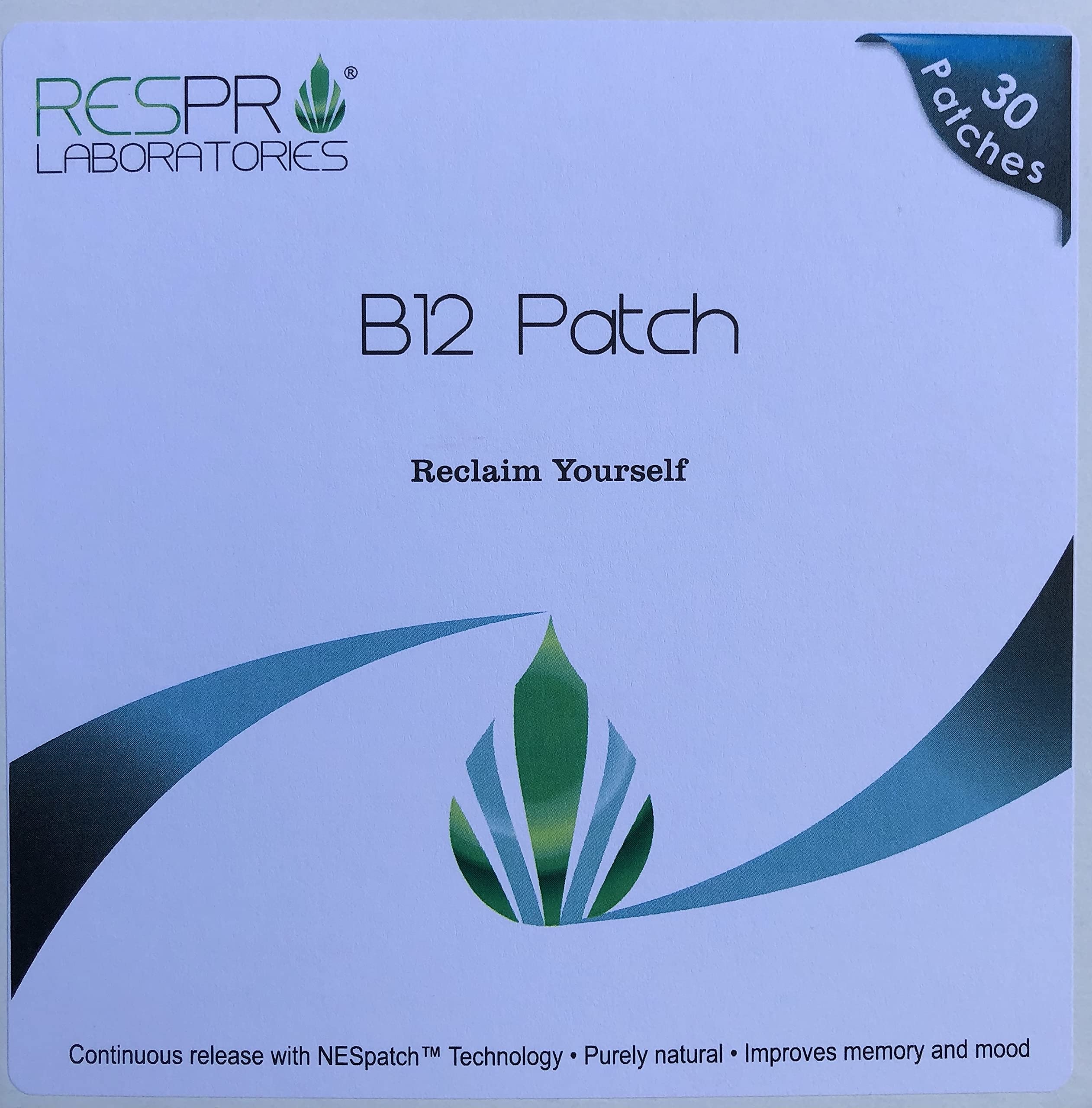 Premium Vitamin B12 Energy Patches - 30 Count | Fast-Acting Supplement for Fatigue Relief & Metabolism Boost | Perfect for Workouts, Travel & Busy Lifestyles