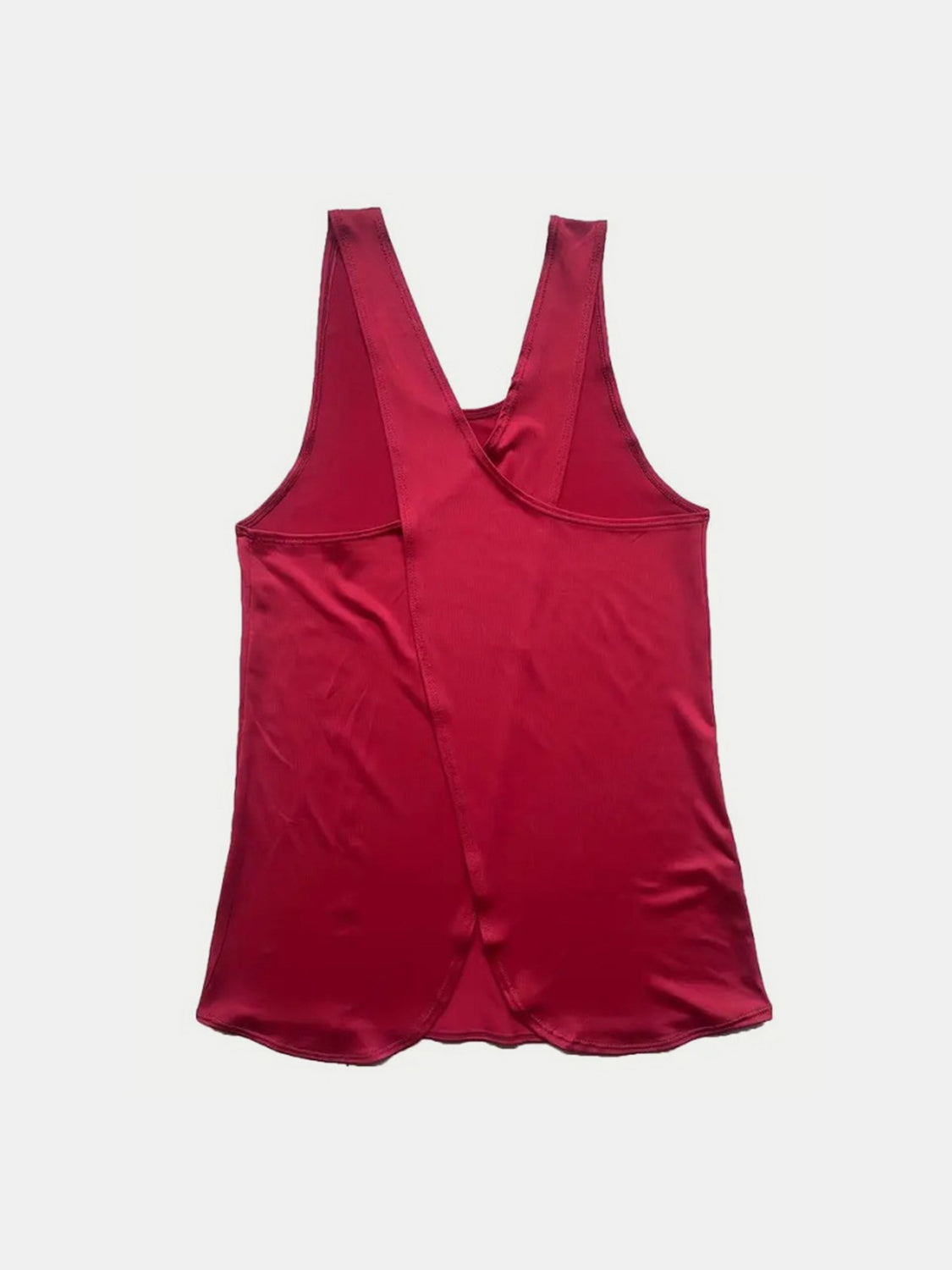 Crisscross Scoop Neck Active Tank Top - Women's Workout & Yoga Shirt for Running, Gym & Lounge Wear