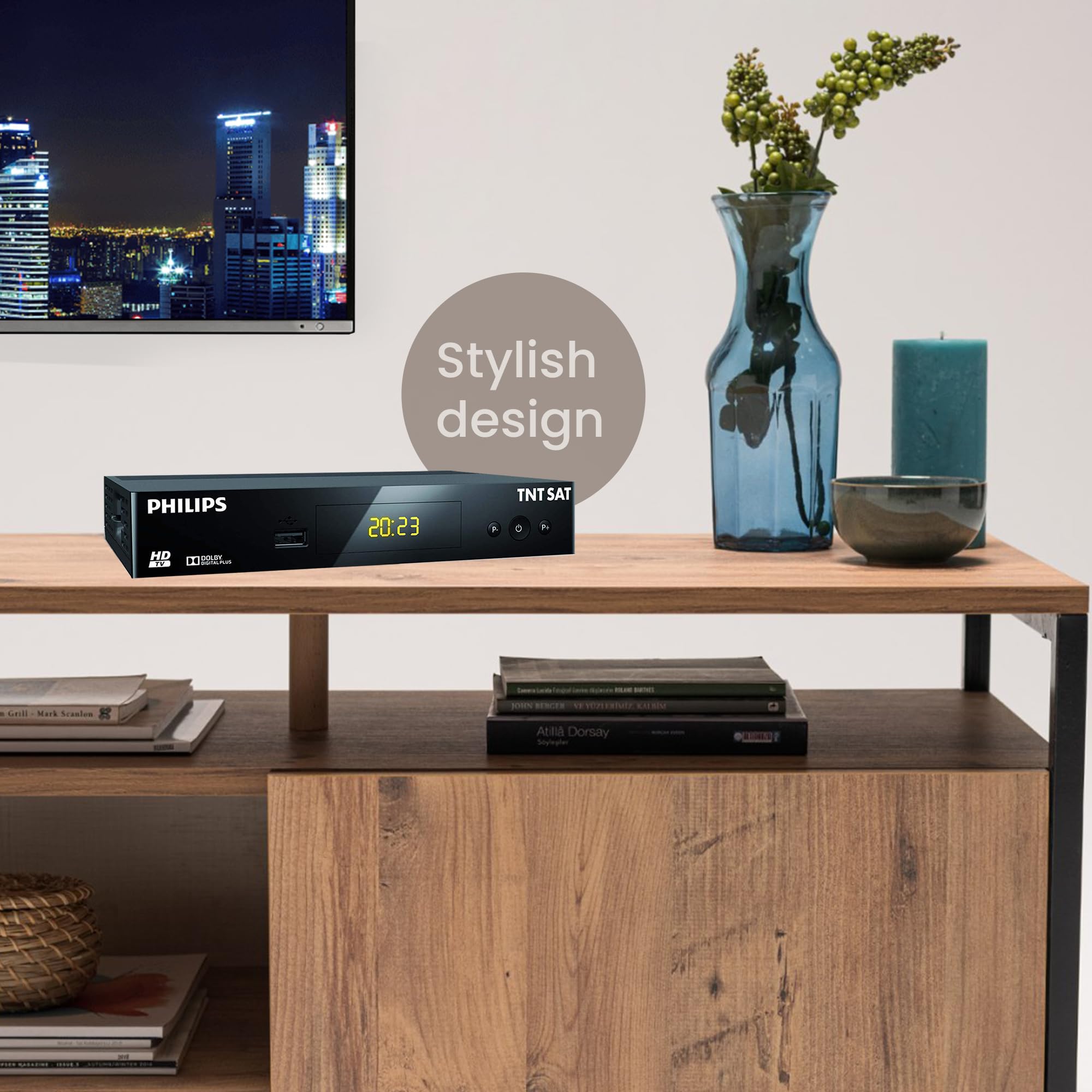 TNTSAT DSR 3231T Digital Satellite Receiver Decoder - HD Astra 19.2° with USB, HDMI, MPEG4, Full HD 1080P (No Card) for Home Entertainment & Satellite TV Setup