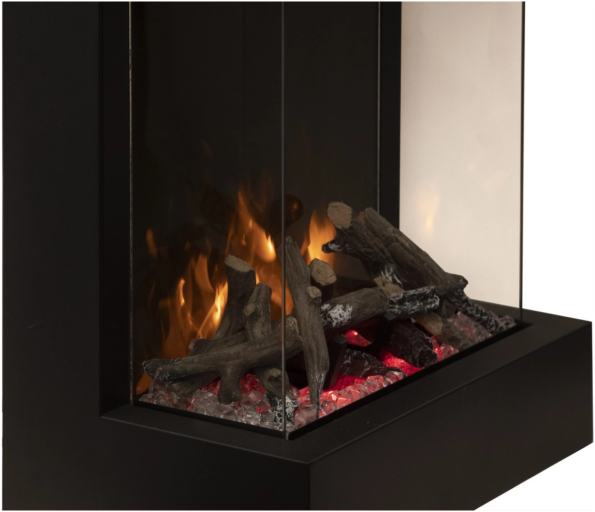 Amantii Cube 2025WM Freestanding Electric Fireplace Heater - Modern Indoor Heating Solution for Living Room, Bedroom & Office