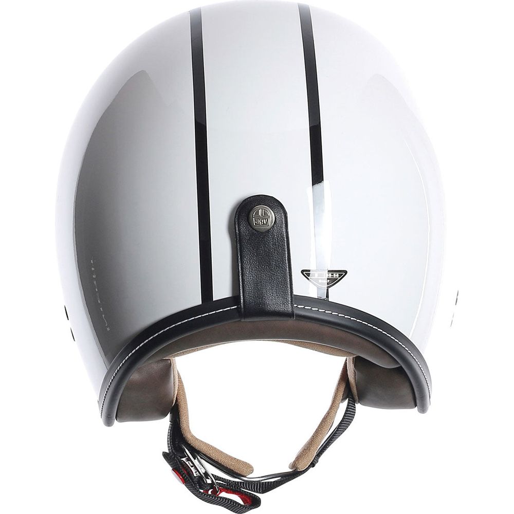 AGV RP60 Bonneville Gladiator White Full Face Motorcycle Helmet - DOT & ECE Certified for Street Riding, Racing, and Commuting