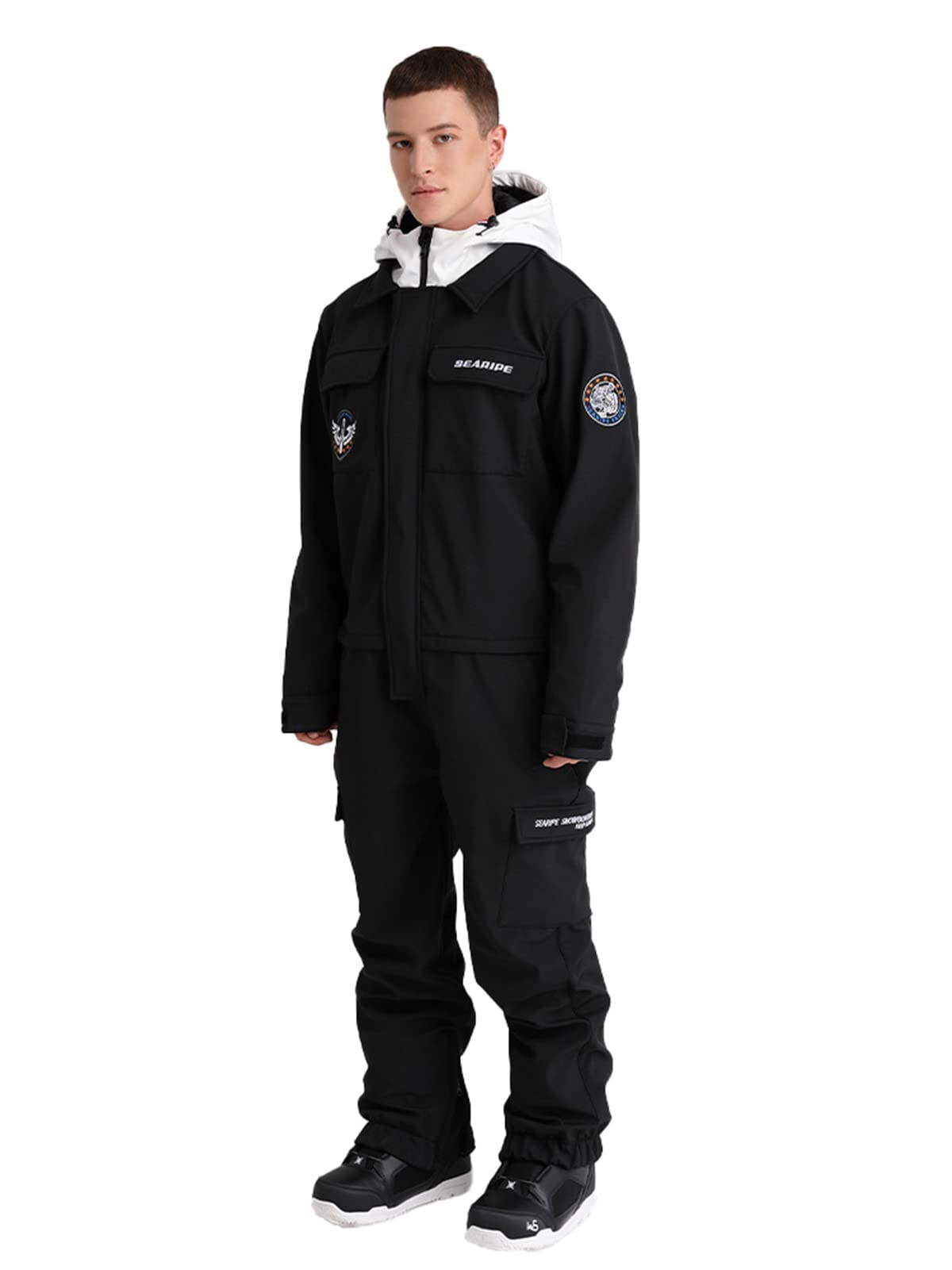 Men's & Women's Insulated Waterproof Ski Suits - Winter Warm One-Piece Snow Jumpsuit Coveralls for Skiing & Snowboarding | Perfect for Alpine Sports & Cold Weather Adventures