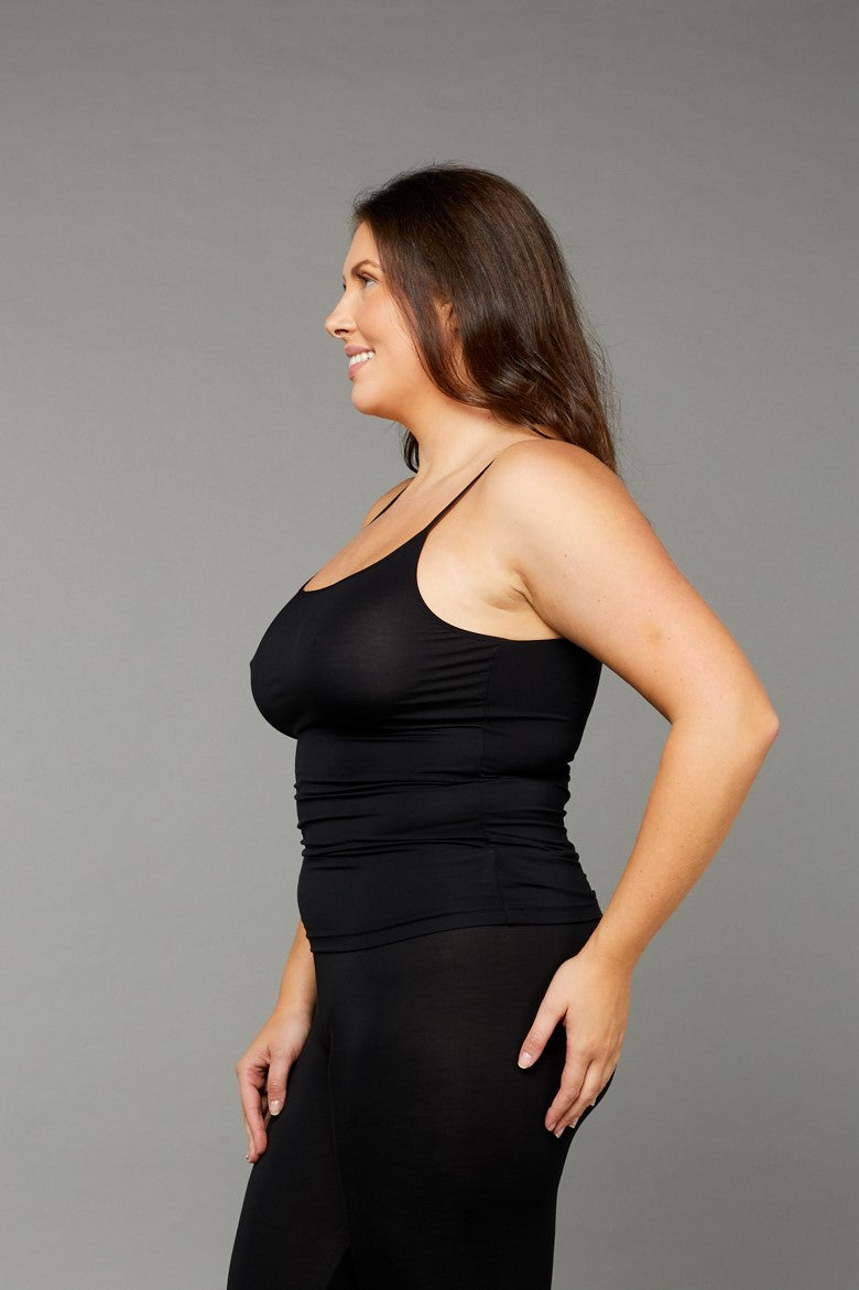 Tani Micromodal Shoestring Singlet for Women - Soft & Breathable Camisole Top - Perfect for Yoga, Sleepwear & Layering