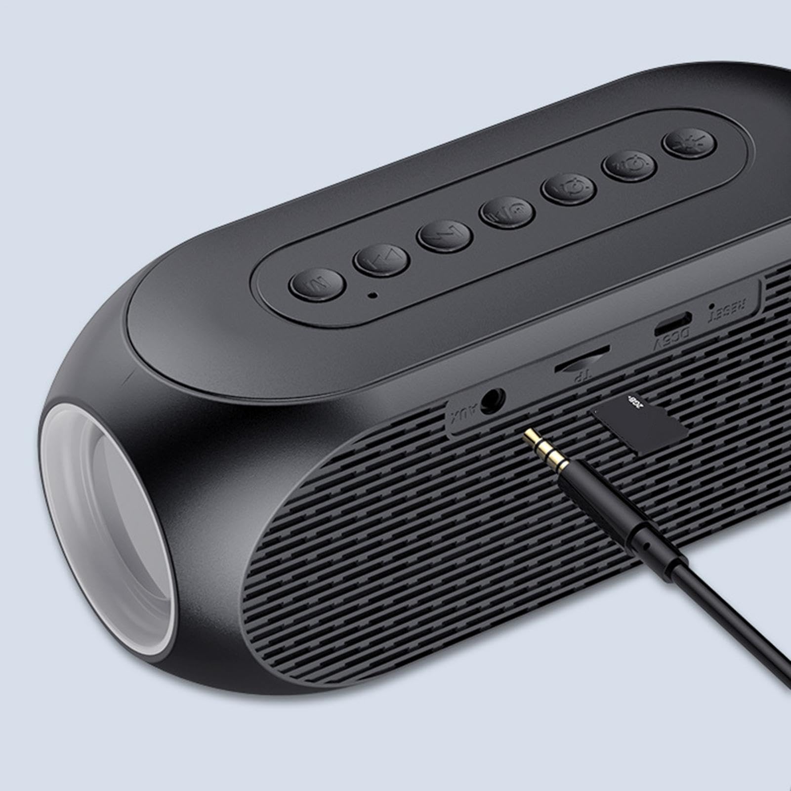 Wireless Speaker with Digital Clock & Sleep Timer - USB Rechargeable Bluetooth Speaker with LED Display, Alarm & Snooze Function | Perfect for Bedroom, Office, and Relaxation
